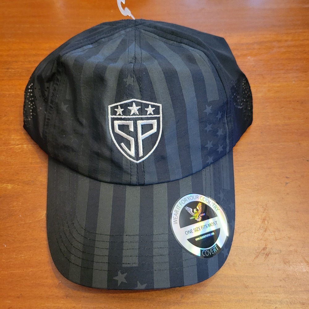 SUBTLE PATRIOT Covert Runner Hat Striped Adjustable Patriotic Unisex NEW